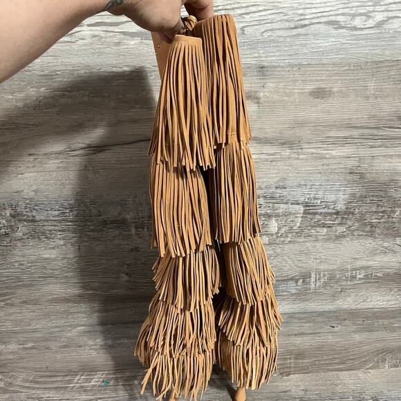 Vince Camuto Panaryaz Knee High Fringe Boots 7M - Picture 9 of 16